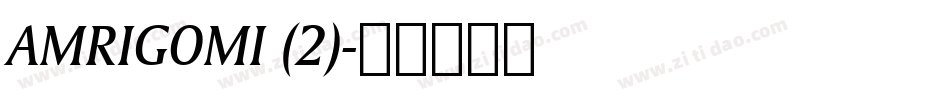 AMRIGOMI (2)字体转换